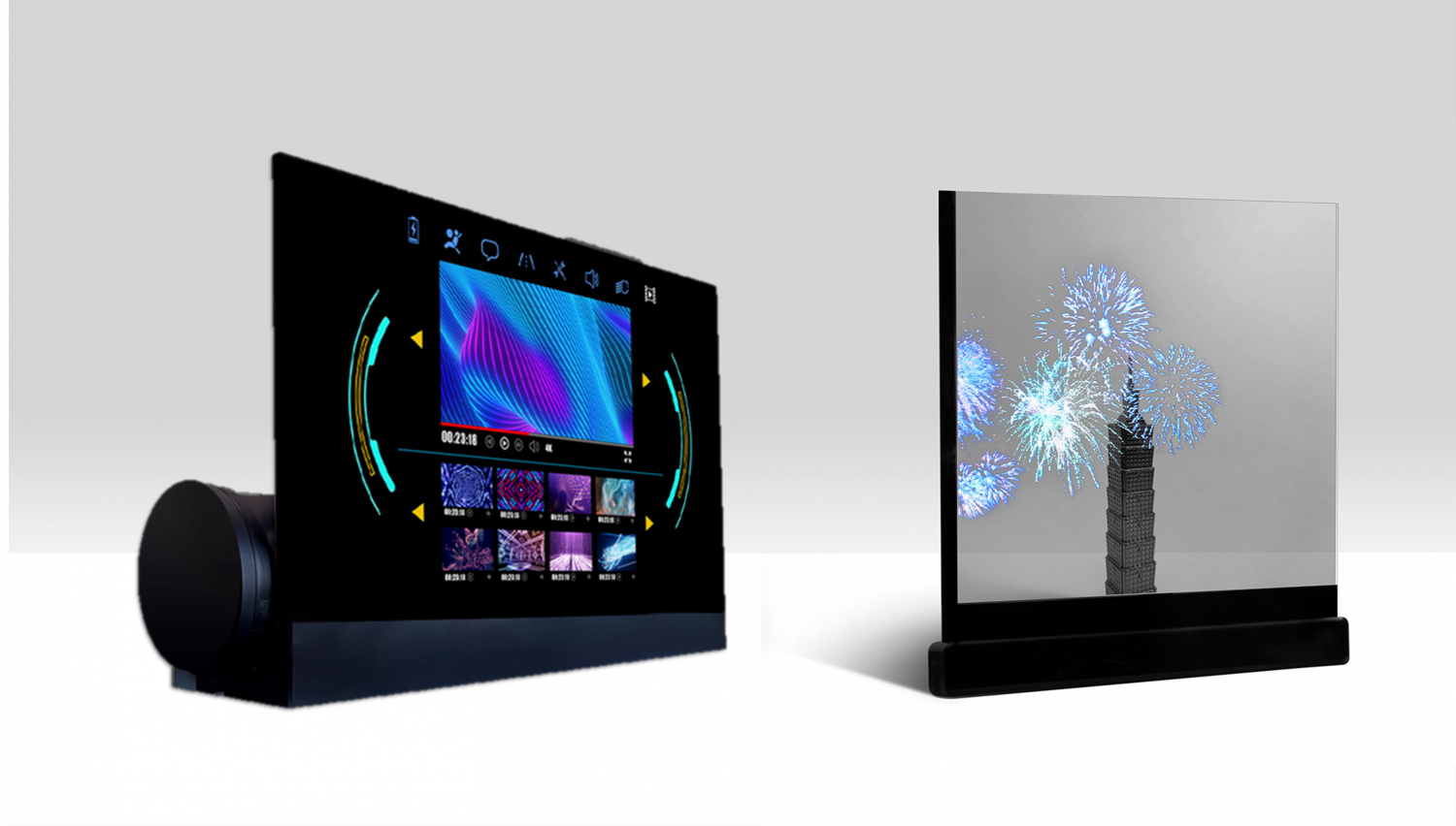 可卷式、折迭性、高透明